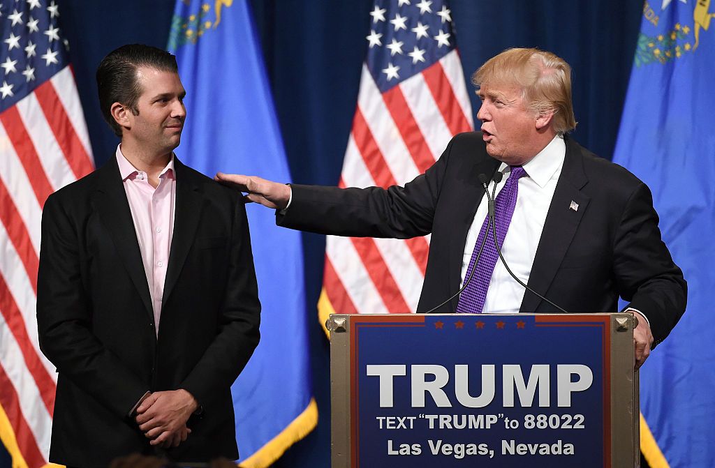 President Trump and Donald Trump Jr.