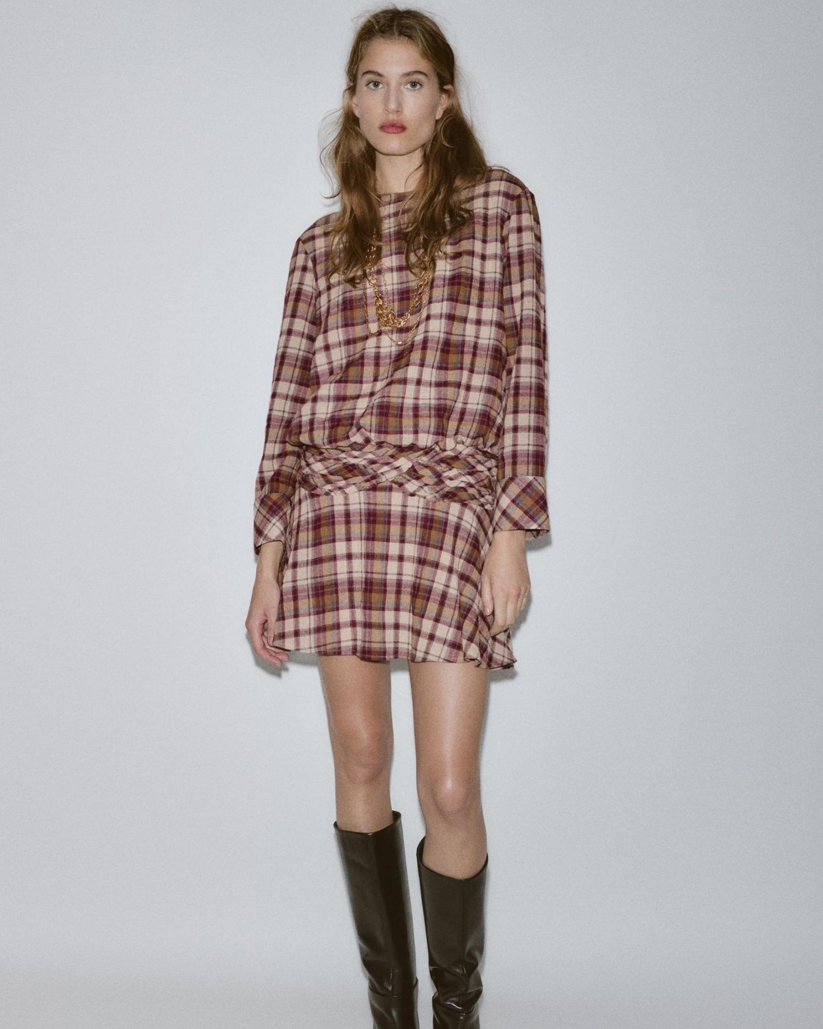 Zara Check Mini Dress
