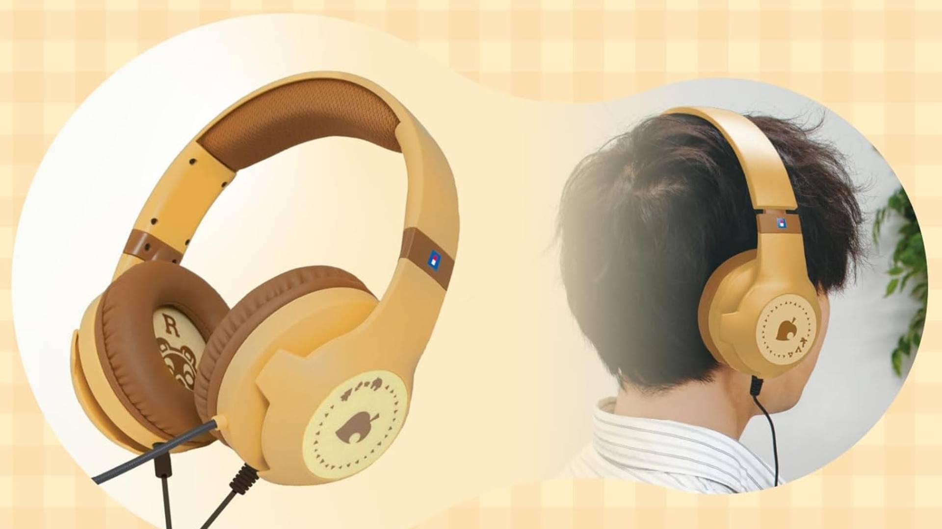 Official Nintendo and Hori marketing image of the Animal Crossing New Horizons DIY Life headset.