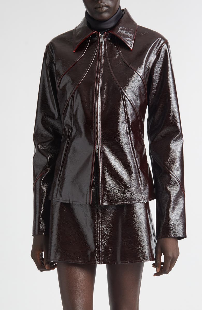 Filipa Glossed Zip Jacket