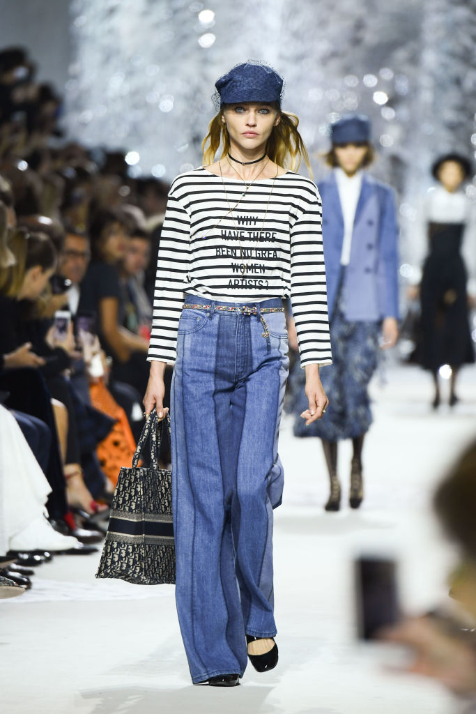 A model walks the runway during the Christian Dior Spring Summer 2018 show as part of Paris Fashion Week