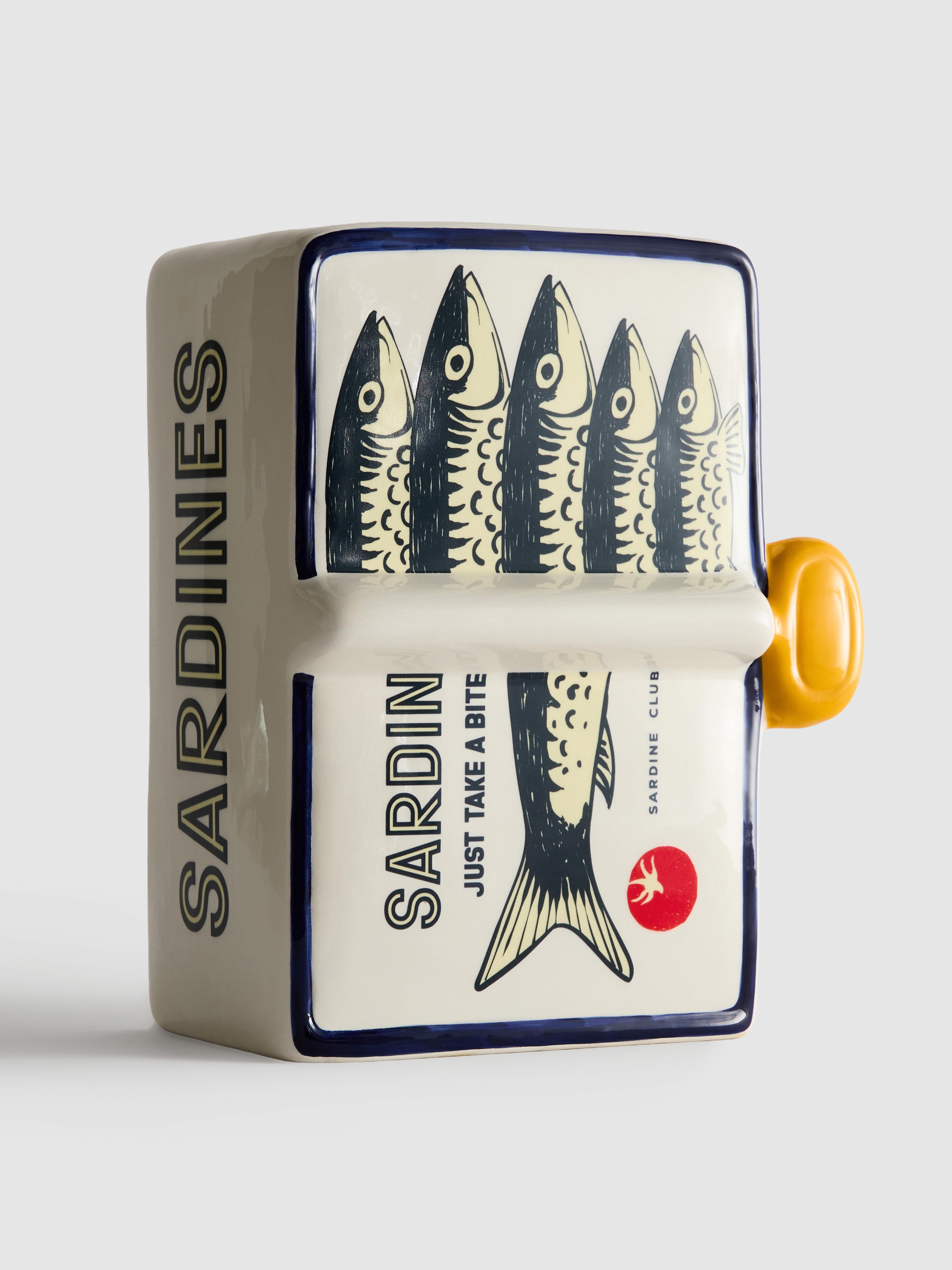 Ceramic Sardine Tin Vase