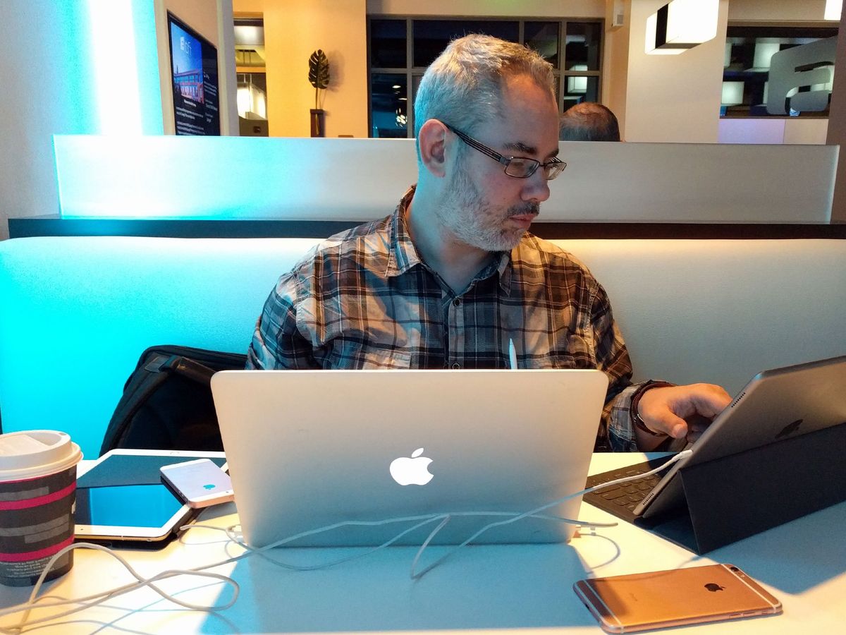 Rene working remotely