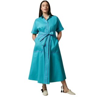Marina Rinaldi turquoise shirt dress