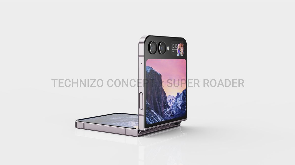 Concept render of the Galaxy Z Flip 5
