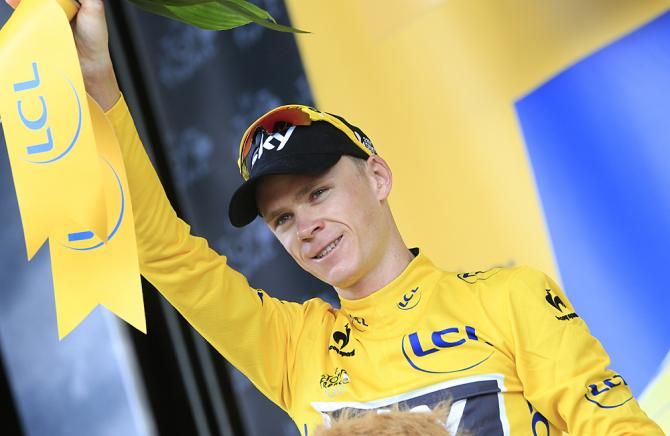 Chris Froome (Sky) was not threatened even though the breakaway took over 7 minutes.