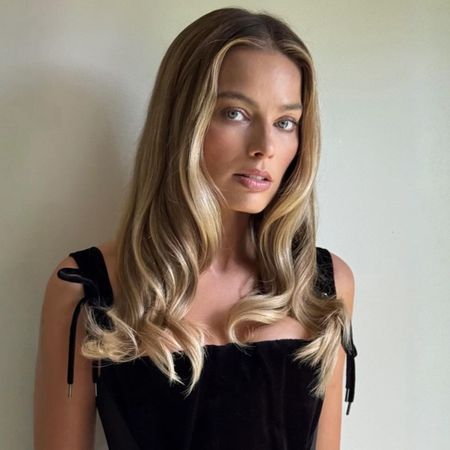 Margot Robbie with long curls