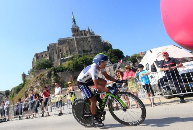 Nairo Quintana (Movistar) lost his lead in the young rider classification after an 'off' day at the Tour de France