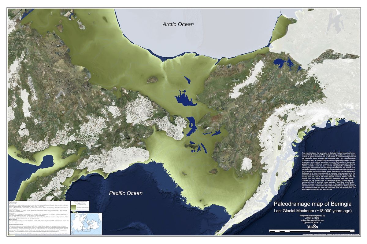 Earth 12000 Years Ago Map Humans Crossed The Bering Land Bridge To People The Americas. Here's What  It Looked Like 18,000 Years Ago. | Live Science