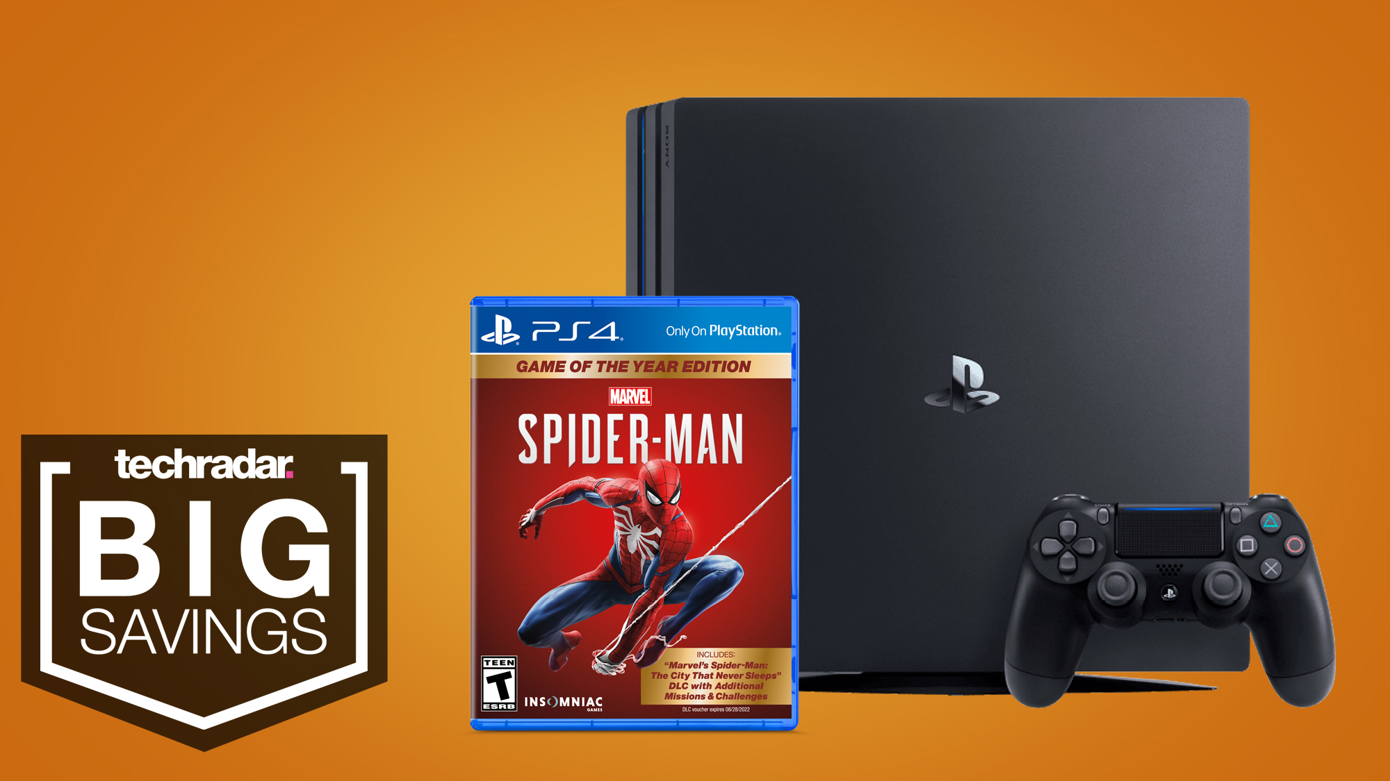 ps4 pro with spiderman game