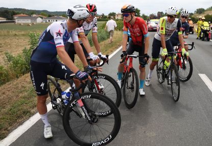 Tour de France riders stopped