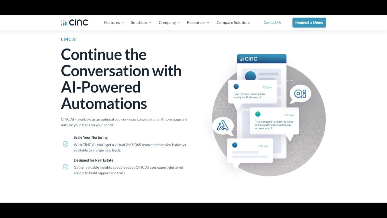Screenshot of the CINC website&rsquo;s CINC AI page.