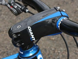 Giant claims its new Contact SLR carbon stem is the stiffest it's tested in-house.