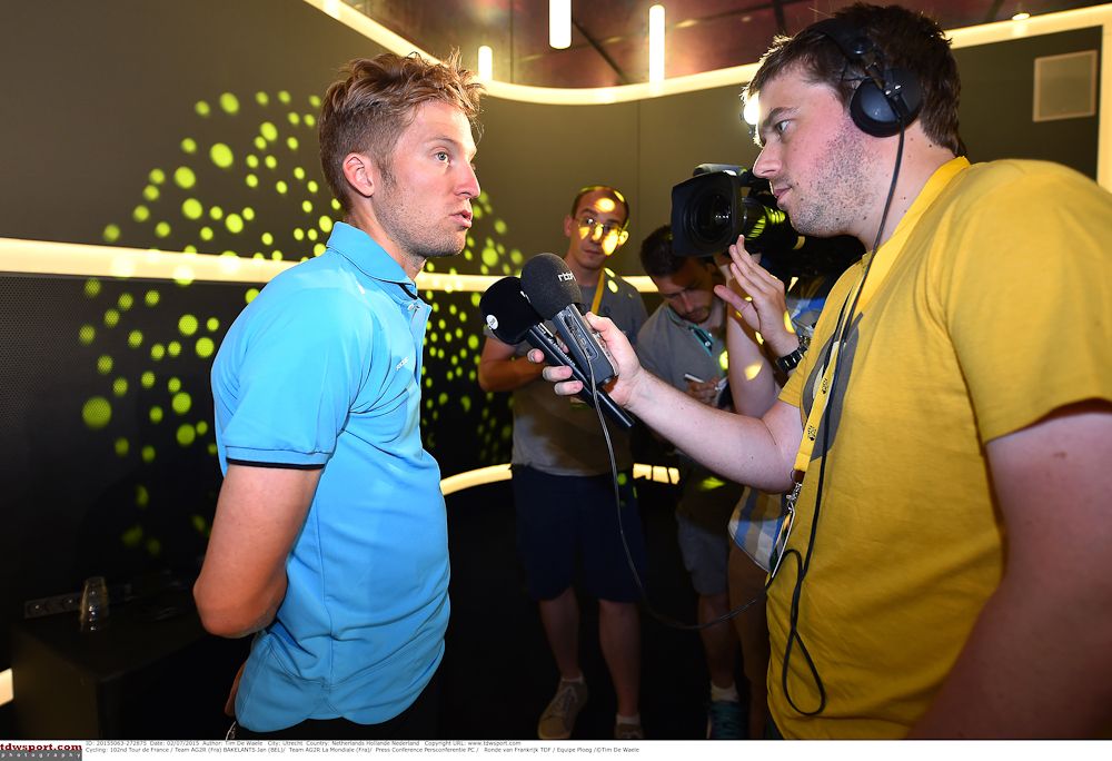 Jan Bakelants is interviewed following the formal presentation.