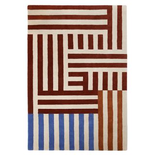 La Redoute Elsie Striped 100% Wool Rug