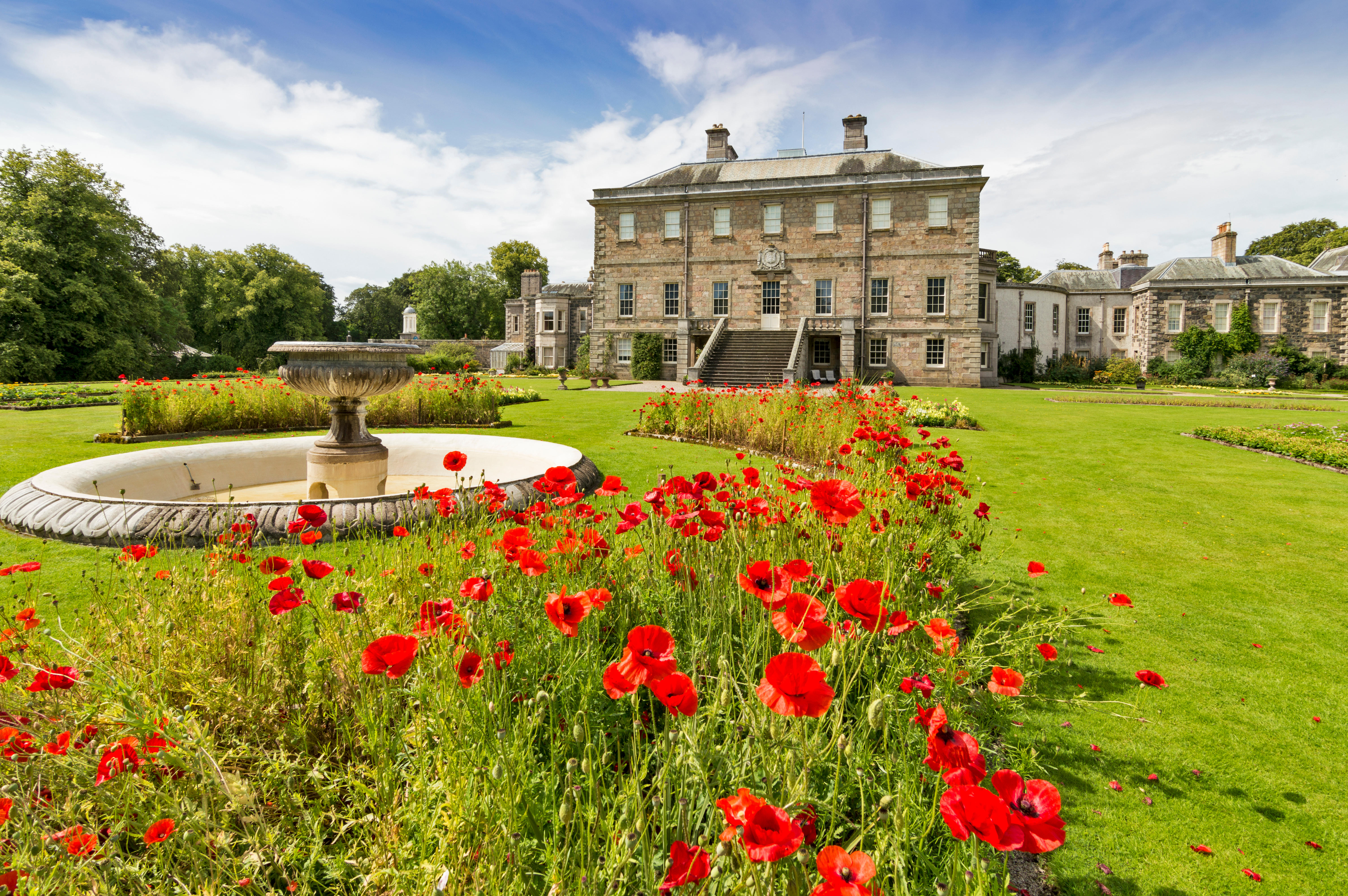 The front of Haddo House in Scotland