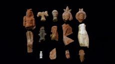 A number of fragments of terracotta statues were also found at the site