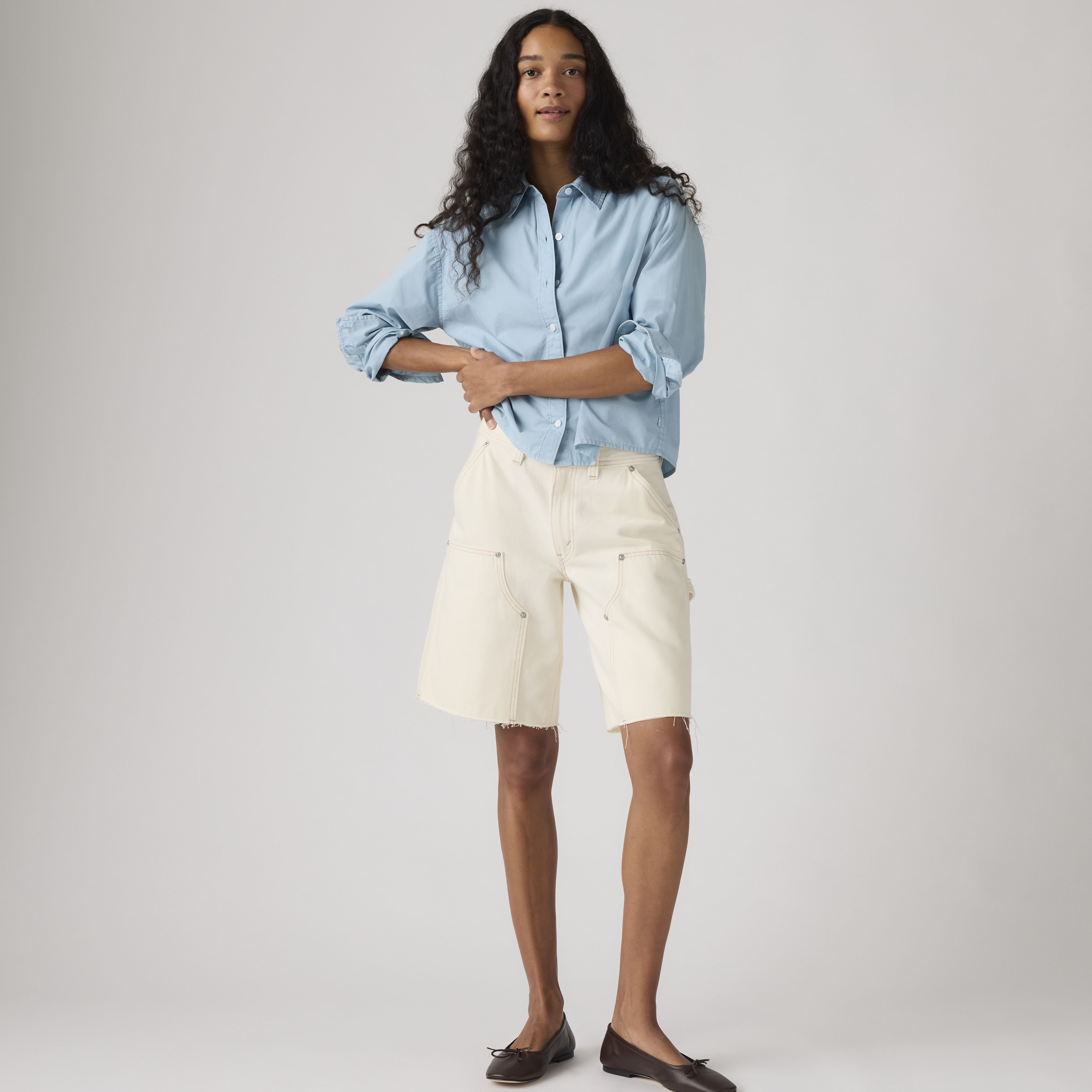 Baggy Dad Utility Women's Shorts