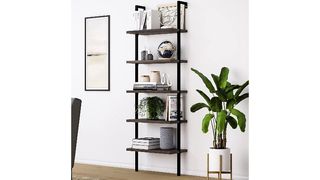 Nathan James Theo 5-shelf wood ladder bookcase