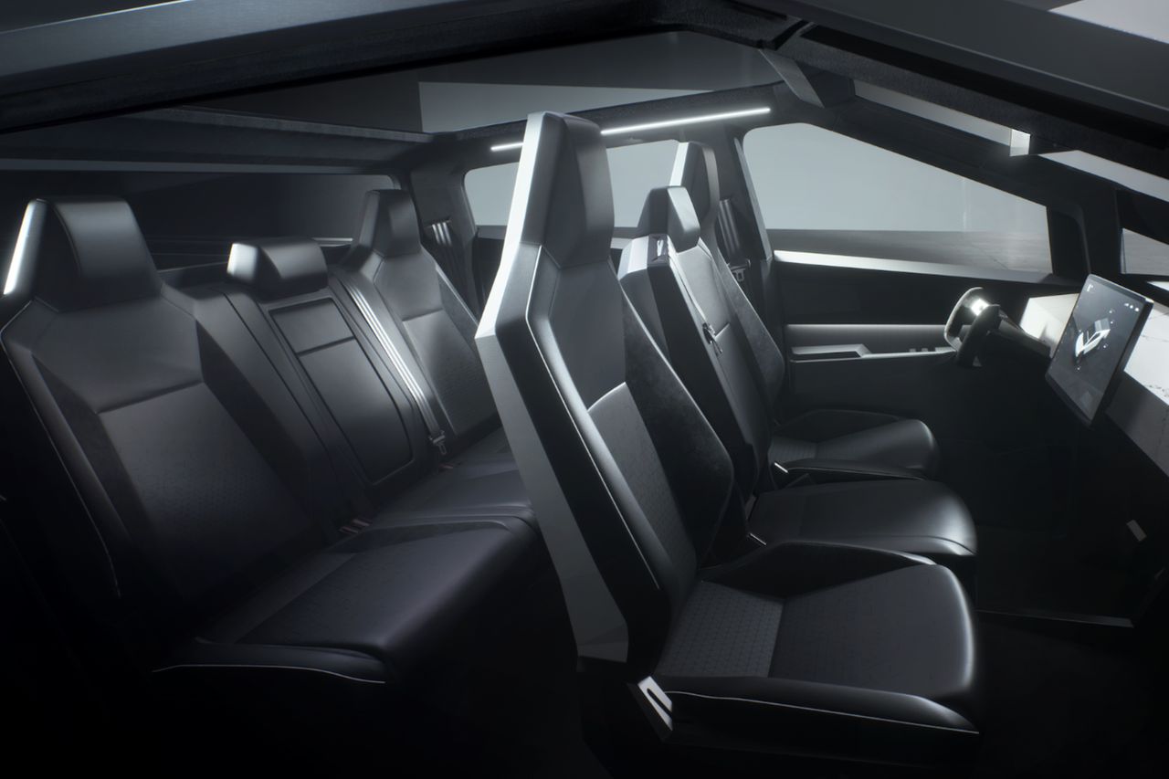 The electric Cybertruck from Tesla, led by SpaceX's Elon Musk, was revealed on Nov. 21, 2019.