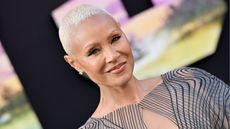 jada pinkett smith on a black background