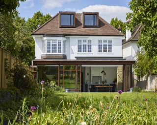 a house with an extension and loft conversion