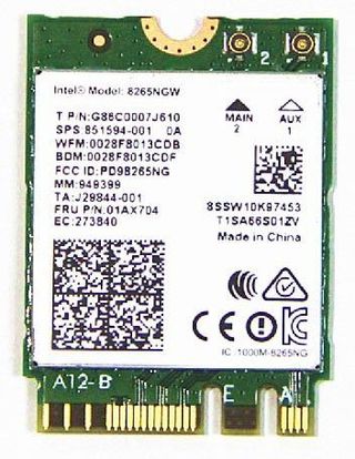 Intel 8265NGW wireless card
