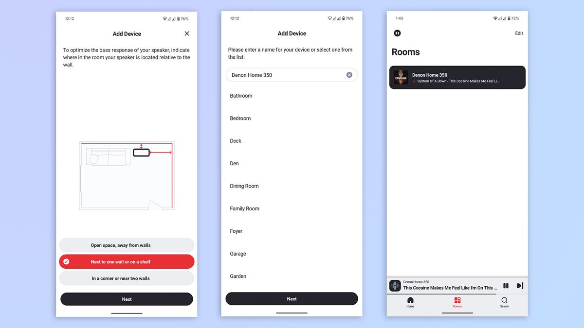 HEOS app on Android