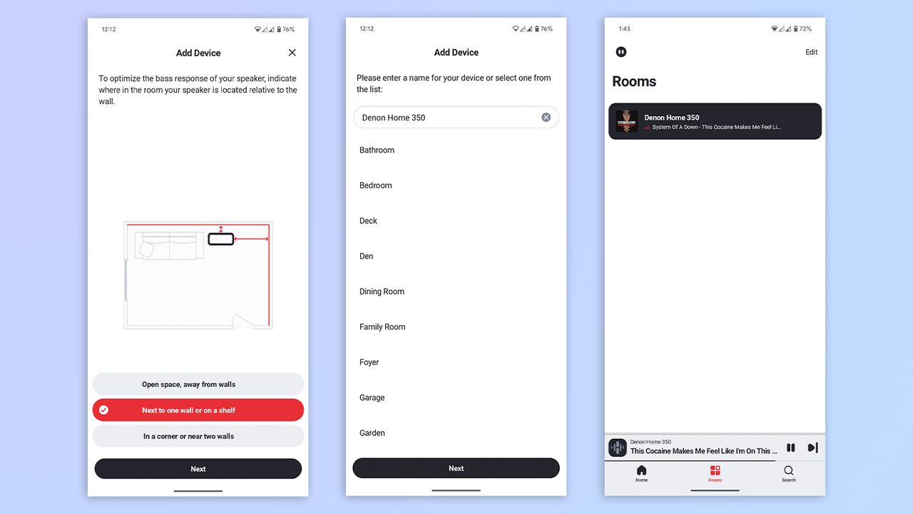 HEOS app on Android