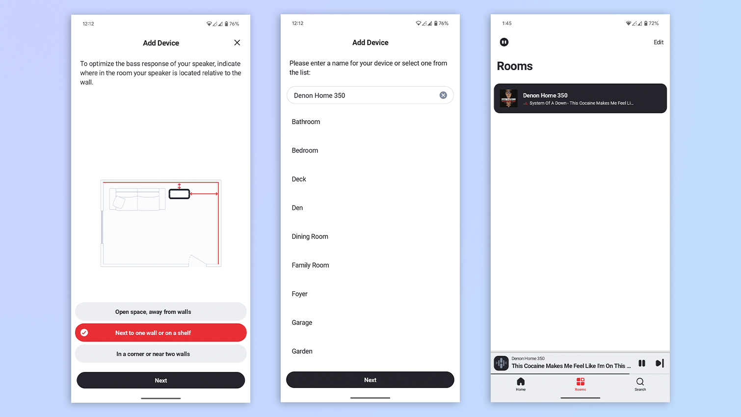 HEOS app on Android