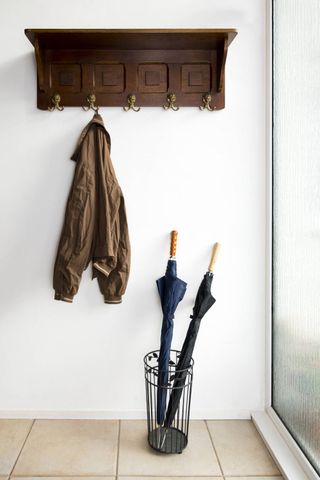 Boot room with umbrella stand