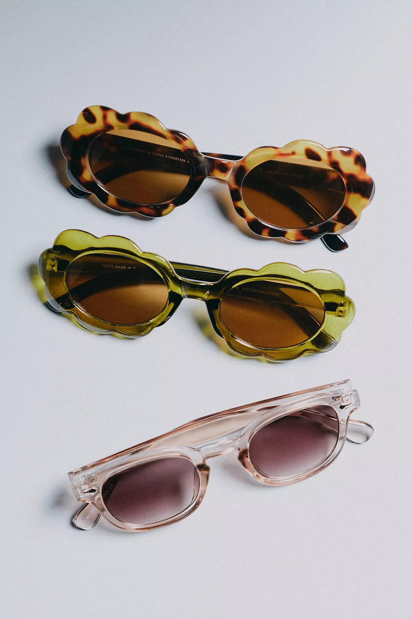 Scalloped Oval Sunglasses