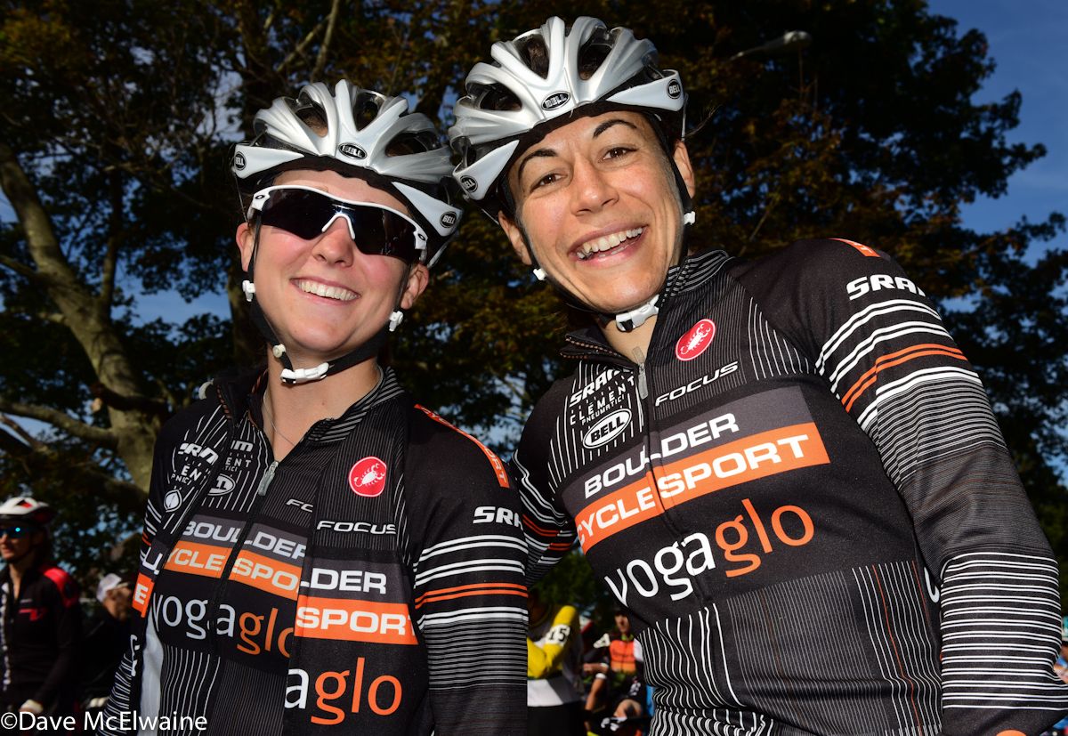 Boulder Cyclesport team-mates Amanda Miller and Crystal Anthony