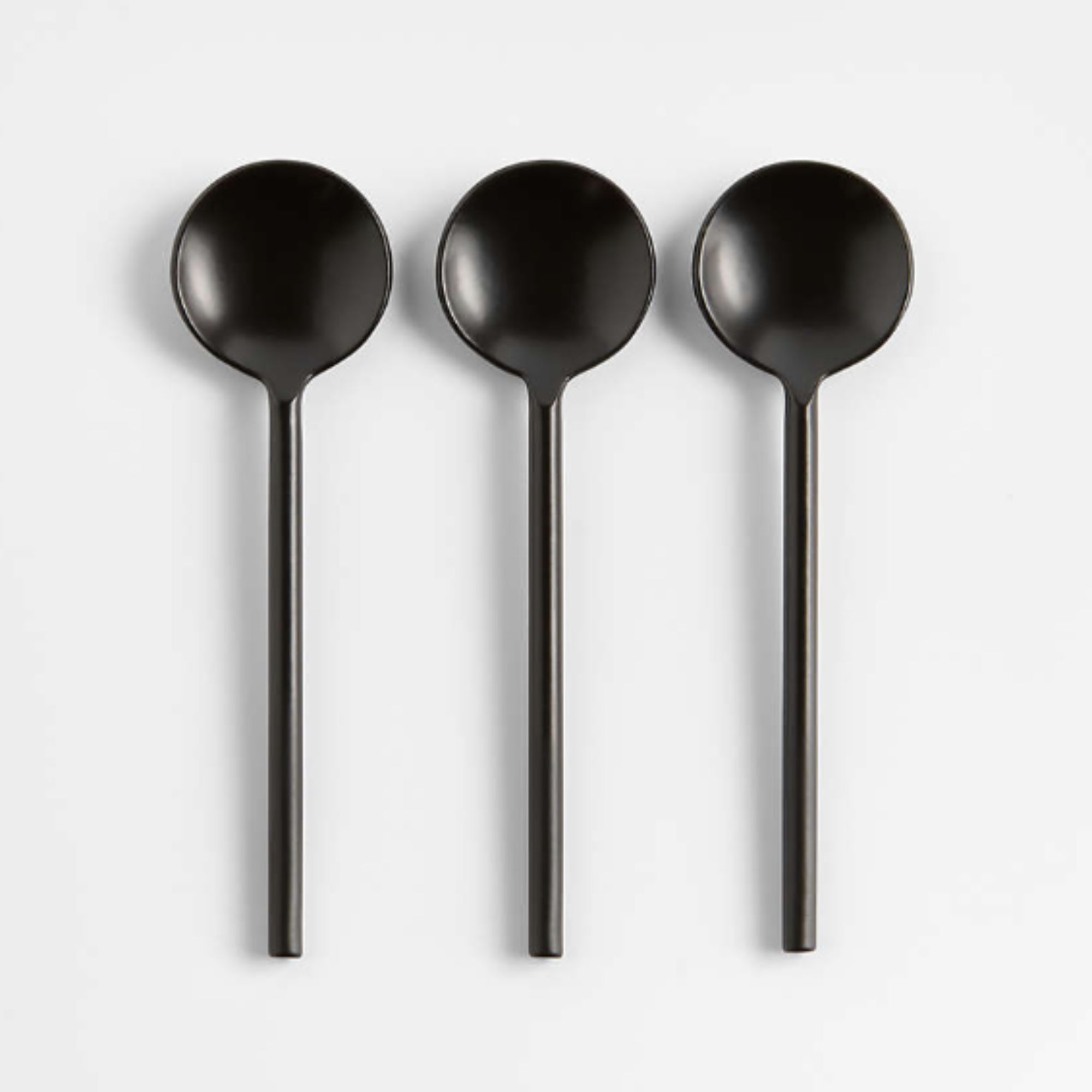 Mini black appetizer spoons