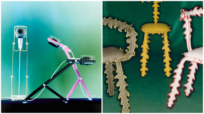 lamp and chairs from the Wallpaper* Design Awards