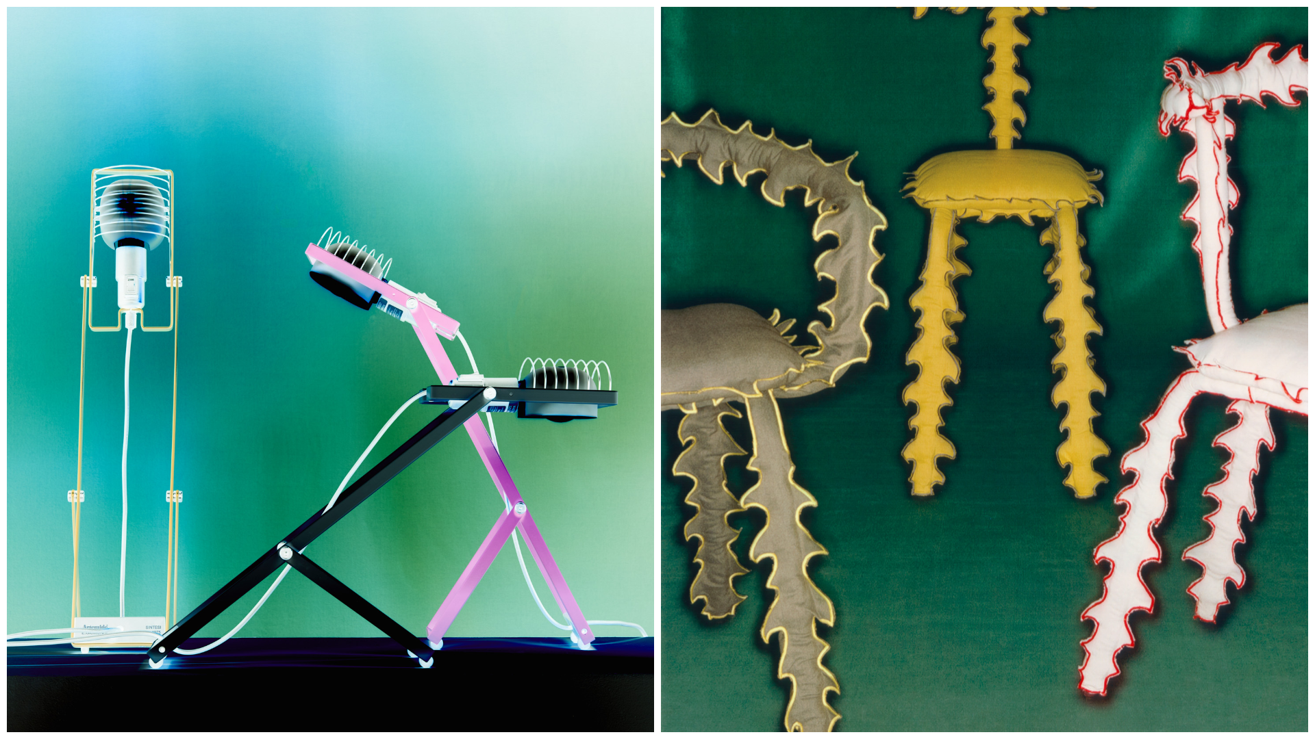 lamp and chairs from the Wallpaper* Design Awards