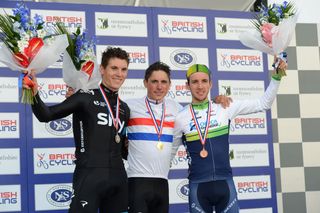 Peter Kennaugh tops podium, British men's road race national championships 2014