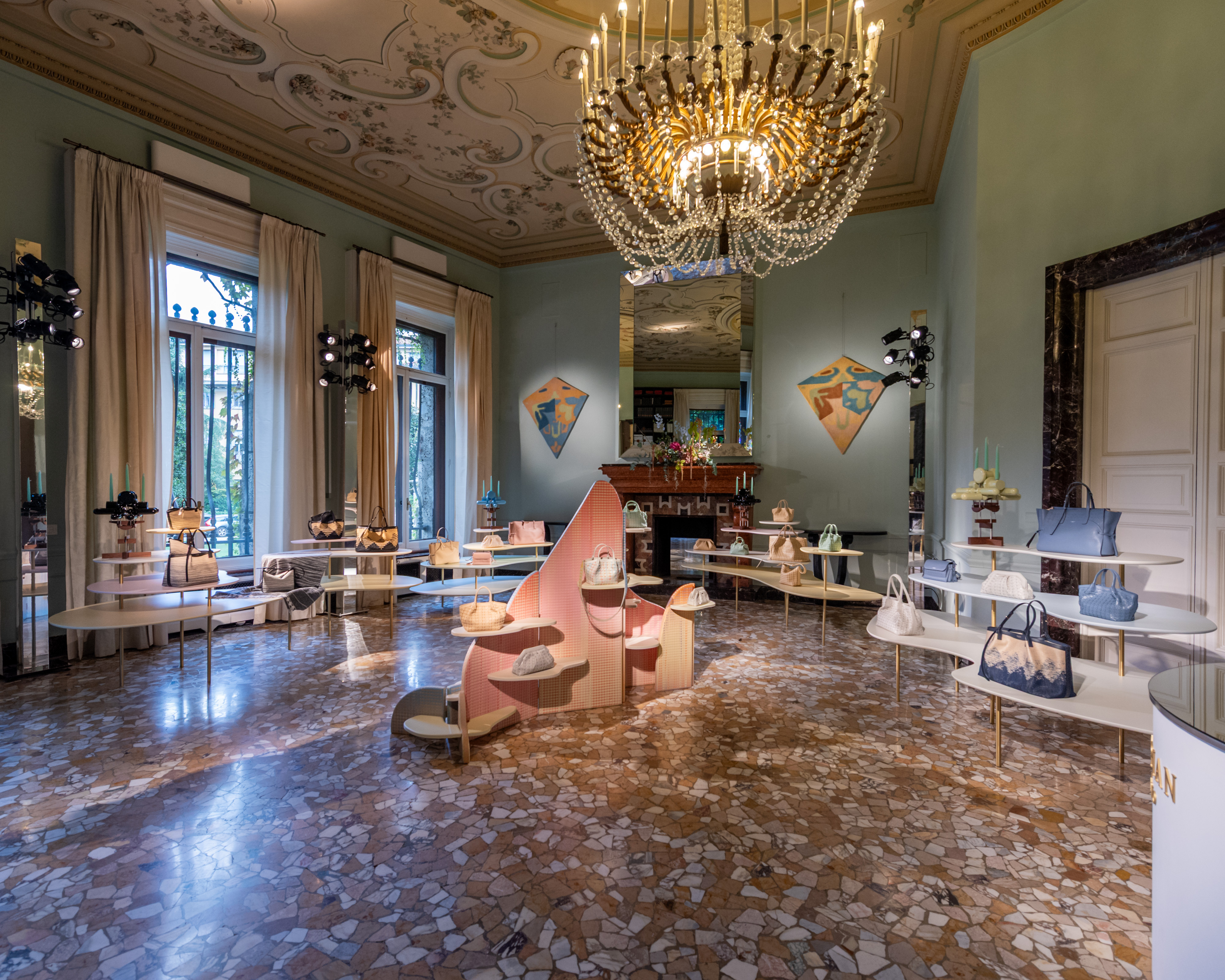 At Villa Mozart, a presentation designed by Bethan Laura Wood for Serapian