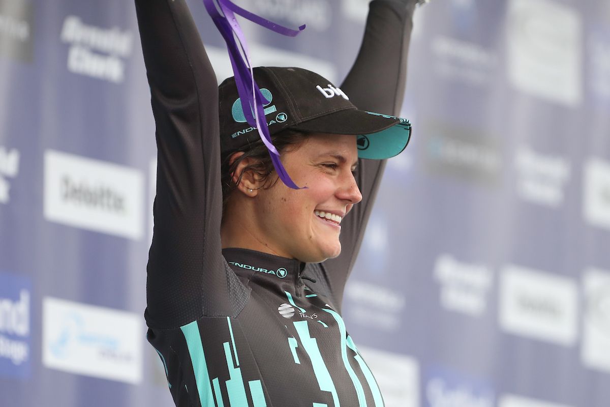Leah Thomas (Bigla) wins the Tour of Scotland