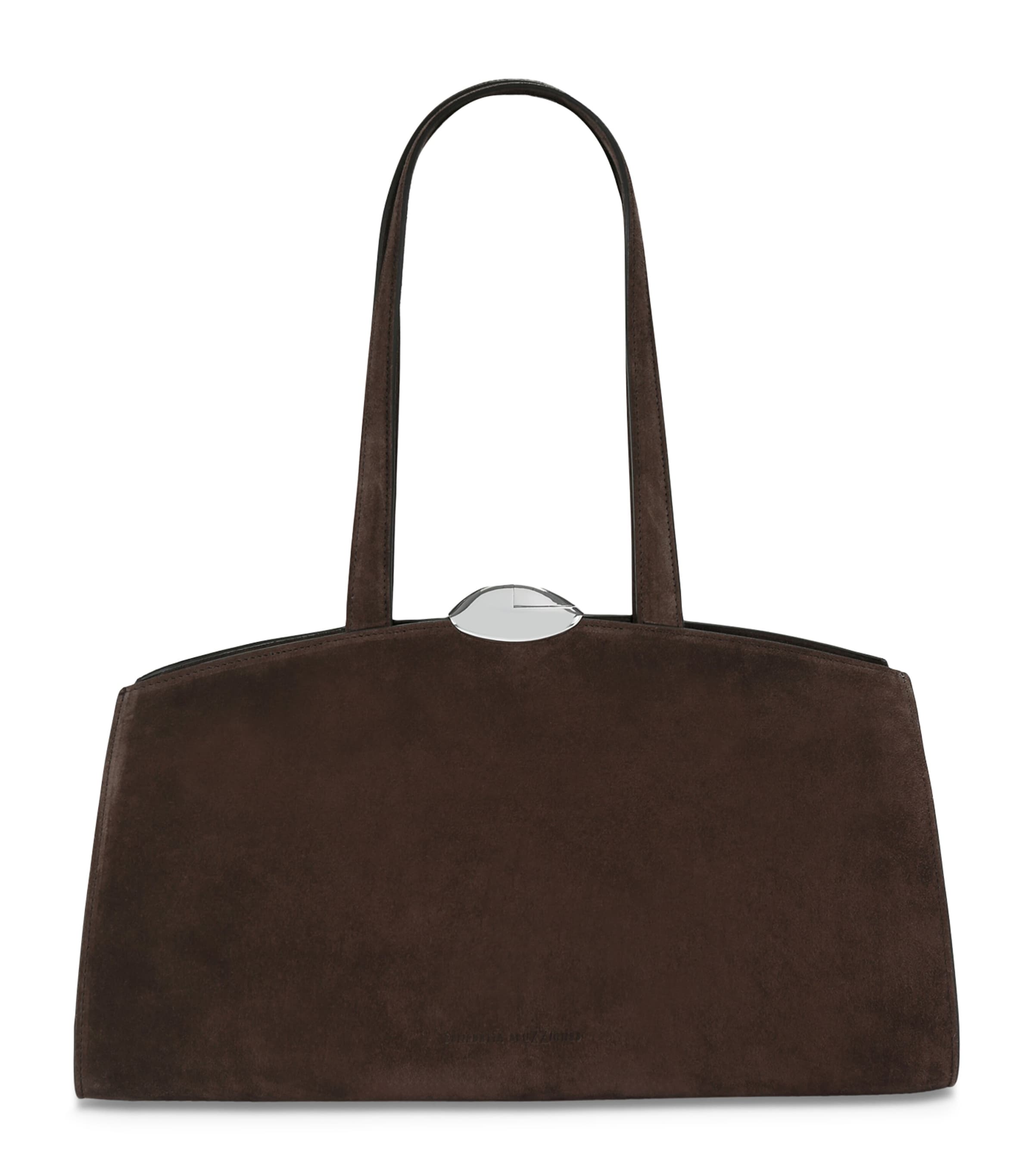 Benedetta Bruzziches Suede Serena Top-Handle Bag