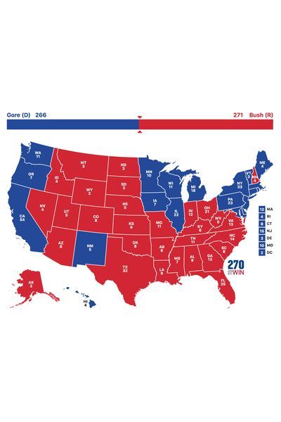 2000 electoral scenario
