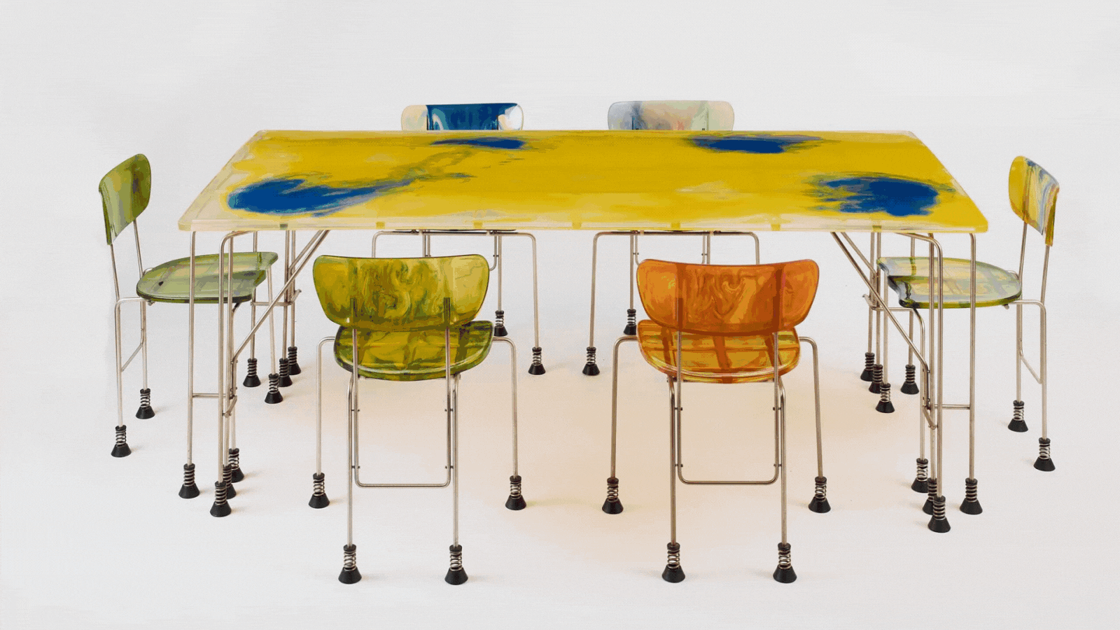 Rotating gif of art and design projects.