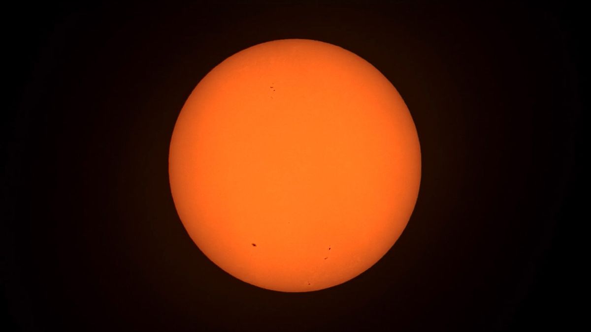 The sun photographed with the ZWO Seestar S50 smart telescope