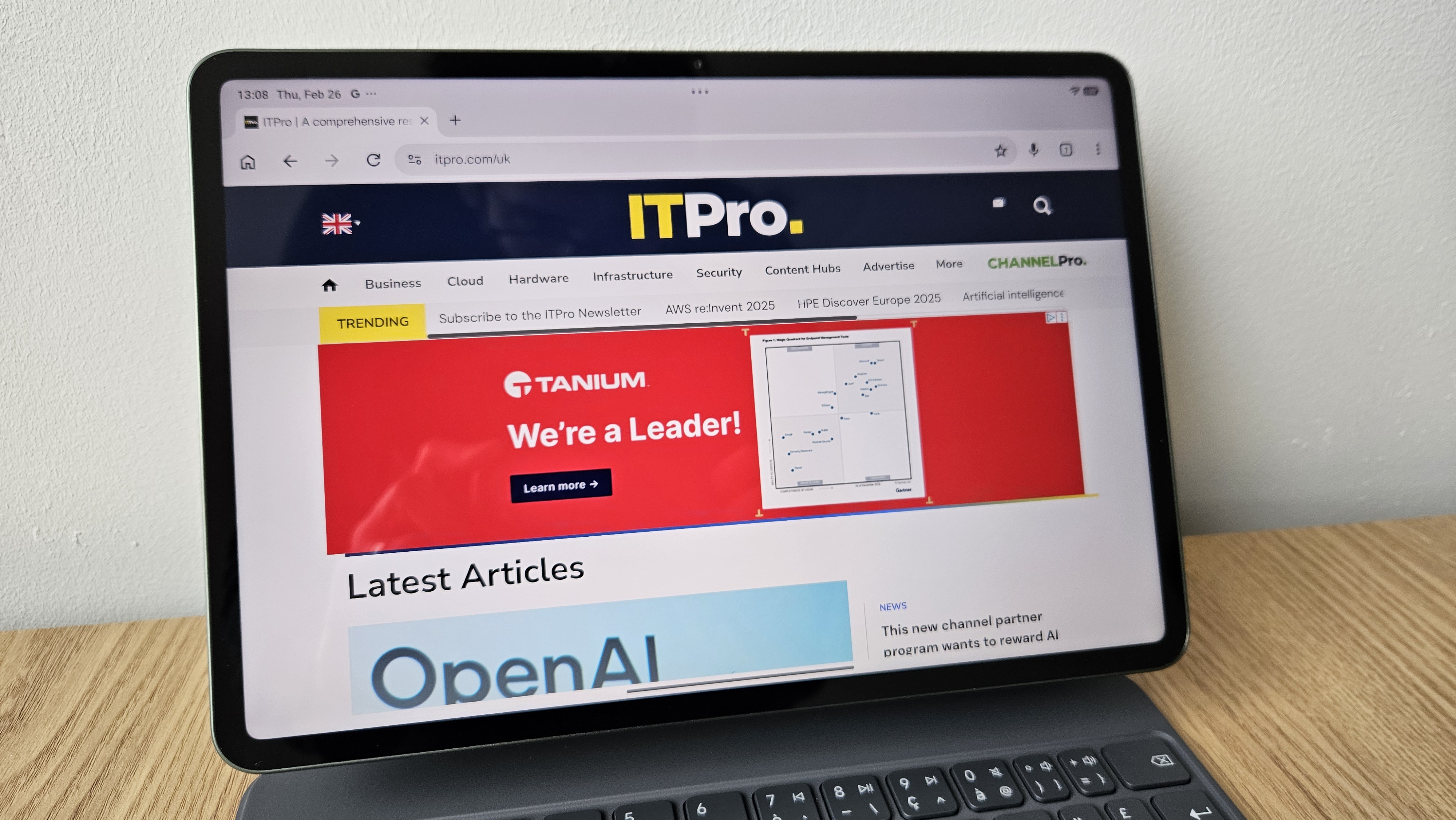 The Xiaomi 8 Pro on a desk