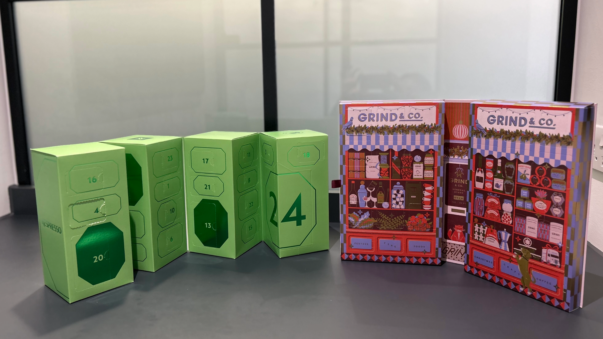 Nespresso vs GRIND advent calendar 
