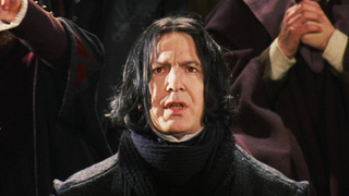 Alan Rickman in Harry Potter and the Sorcerer's Stone.