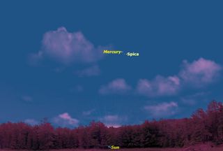Mercury Close to Spica, September 2014