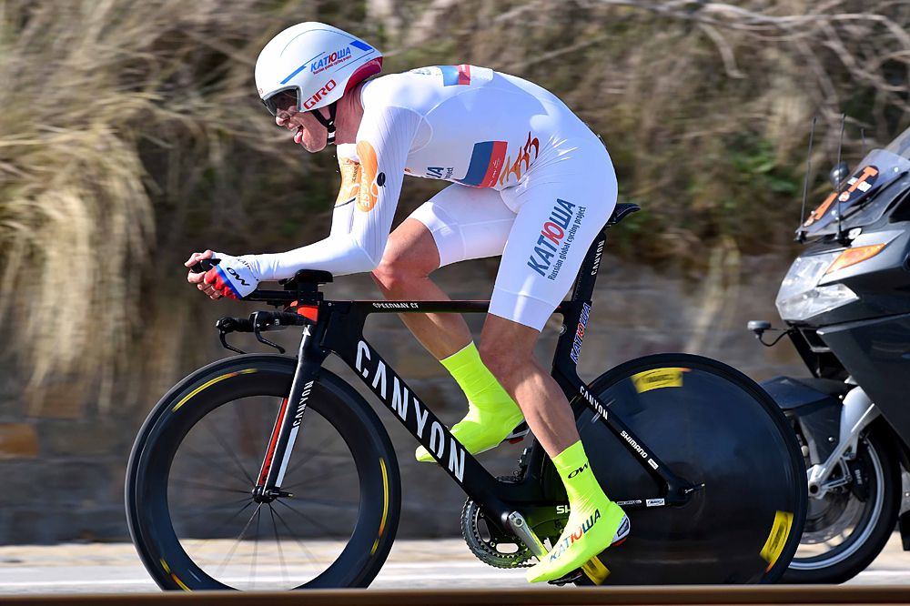 Overall winner Alexander Kristoff (Katusha) was third in the time trial