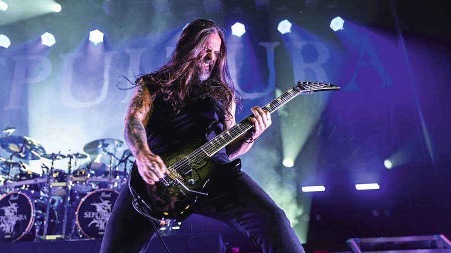 Sepultura&#039;s Andreas Kisser onstage