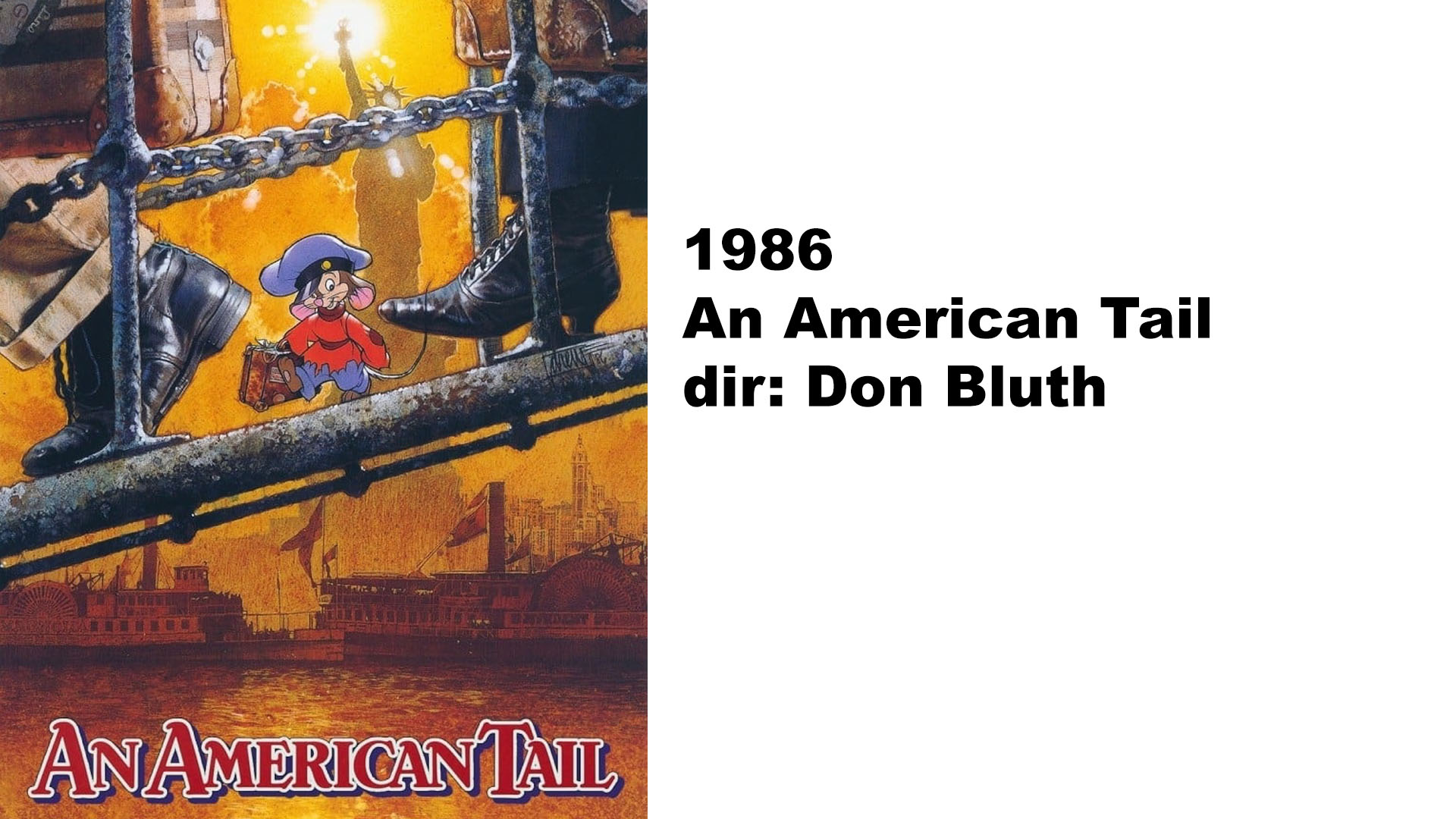 An American Tail poster